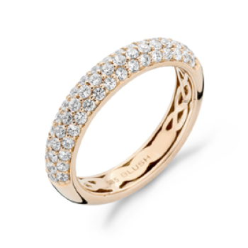 14krt roodgouden ring met zirkonia 1051RZI/54 - 600678