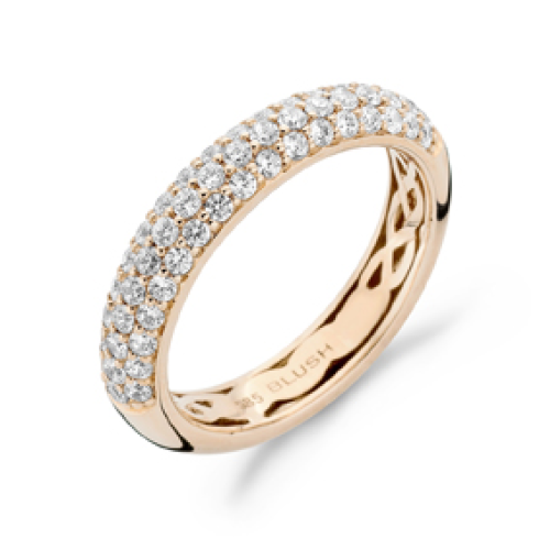 14krt roodgouden ring met zirkonia 1051RZI/54 - 600678