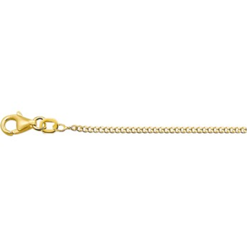 14krt gouden gourmet collier 45cm 1.4mm - 600381