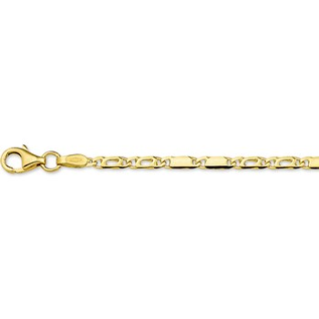 14krt gouden valkenoog armband 18cm 2,7mm - 600294